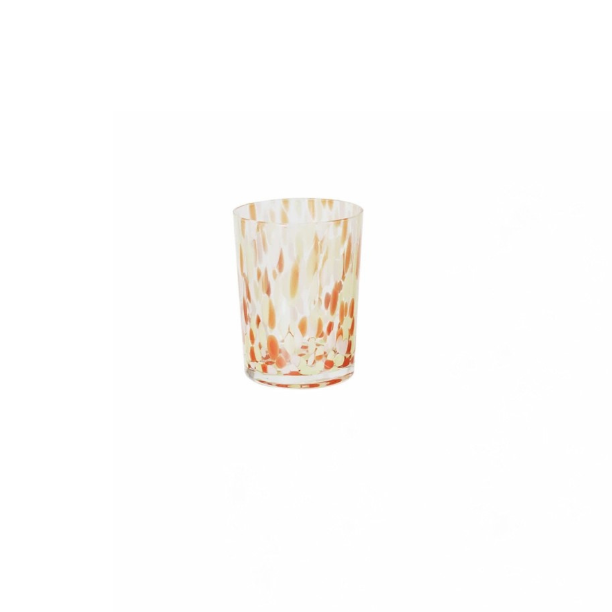 12 oz. Hand Blown Confetti Drinking Glass