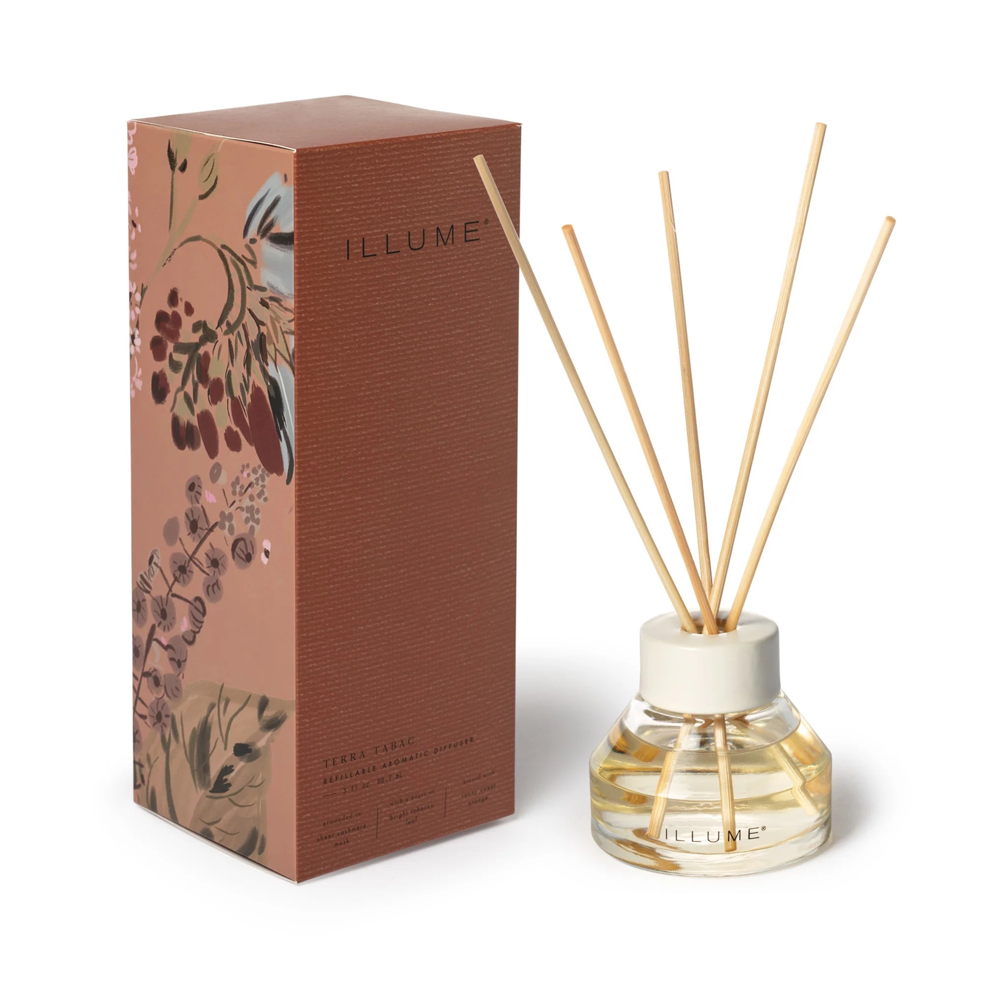 Terra Tabac Refillable Aromatic Diffuser – Cashmere Musk & Tobacco Reed ...
