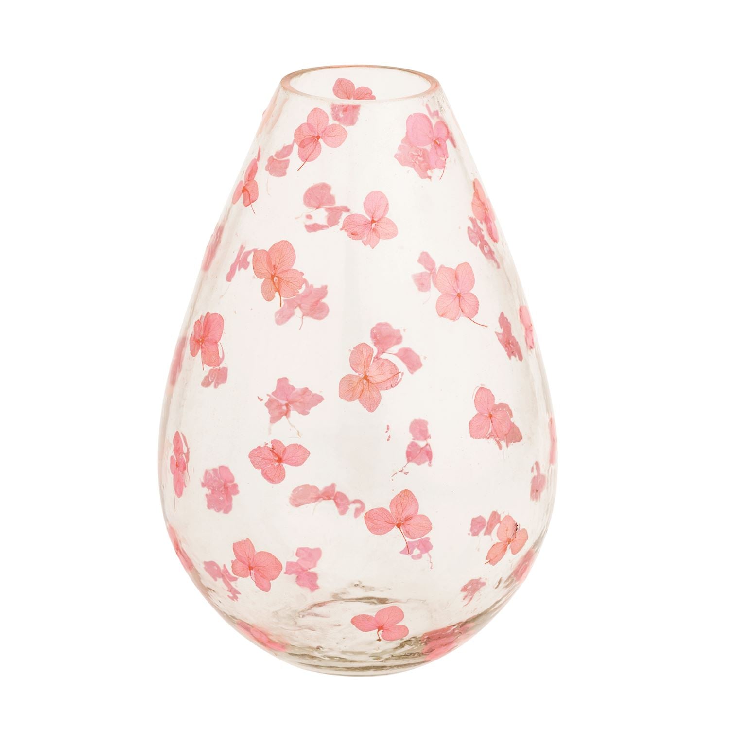 Pink Pressed Flower Vase
