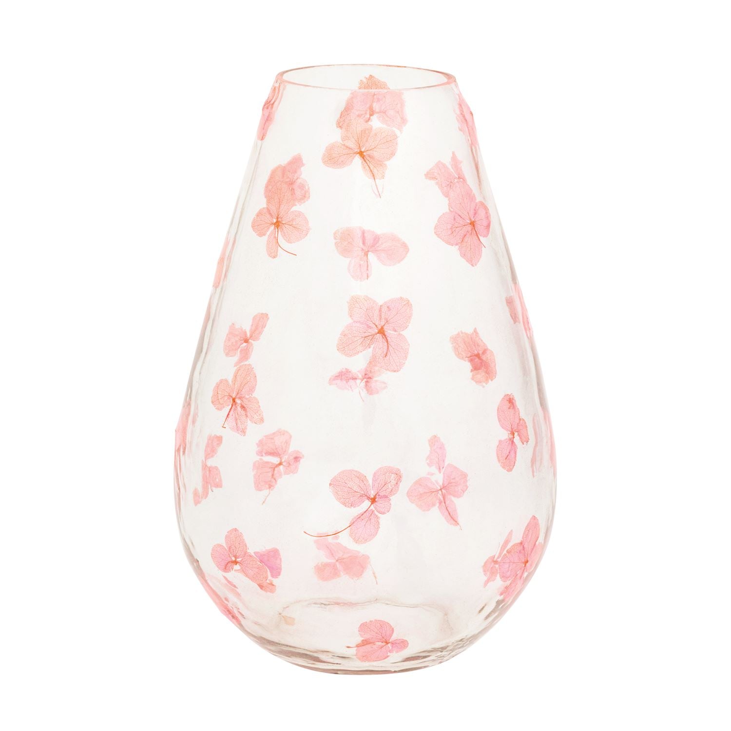 Pink Pressed Flower Vase