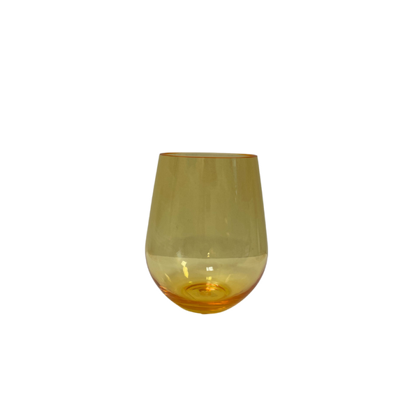 Colored Stemless Acrylic Wine Glass | Unbreakable & Vibrant  Chne Blanc