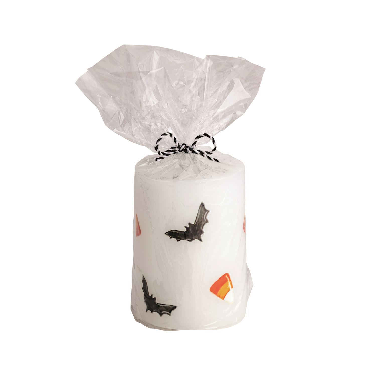Hand-Painted Halloween Pillar Candle