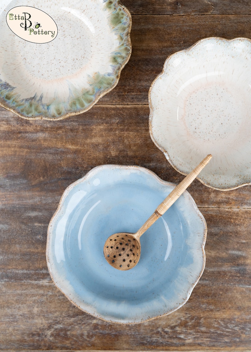 Etta B Pottery Vegetable Bowl - Thumbnail 4