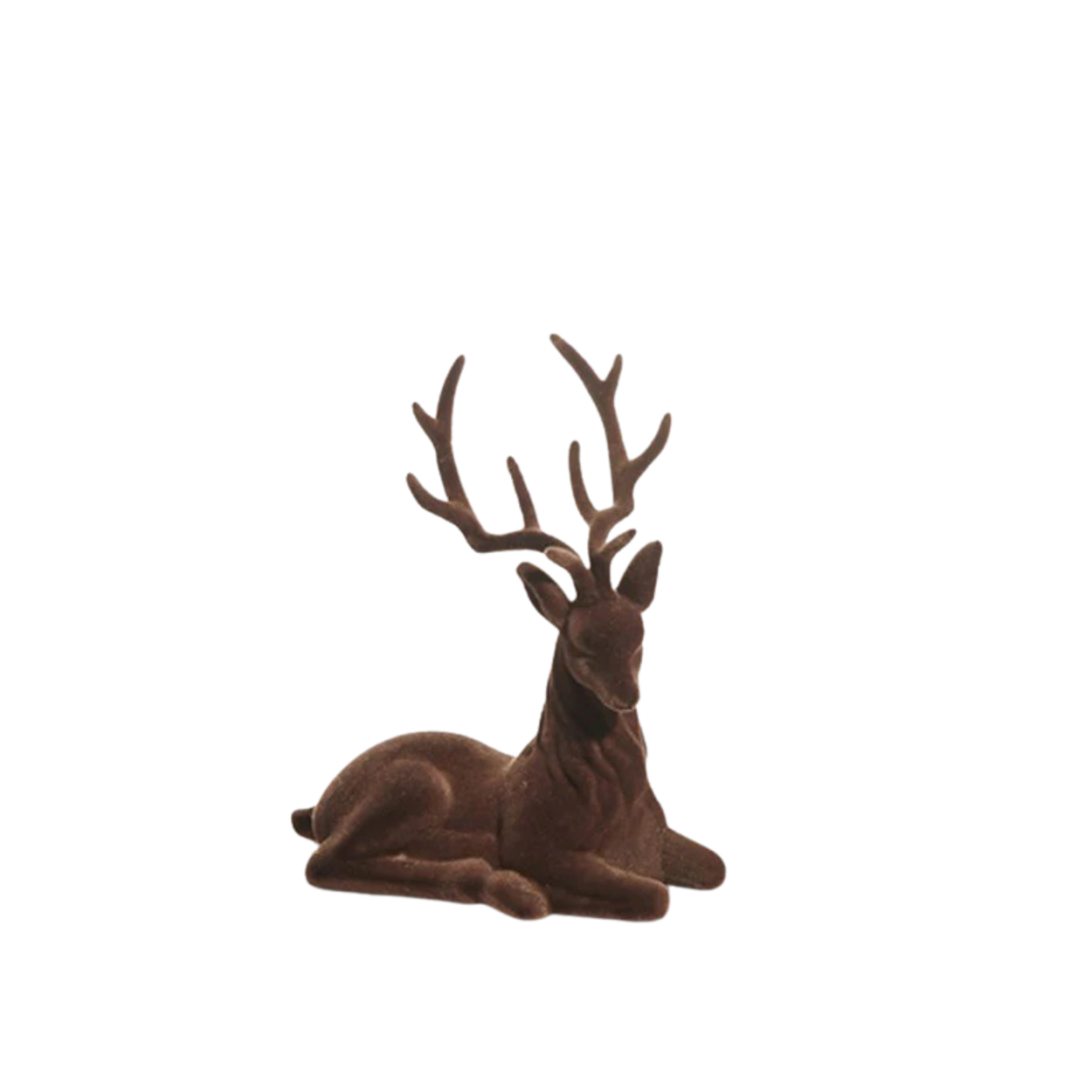 15" Velvet Flocked Deer