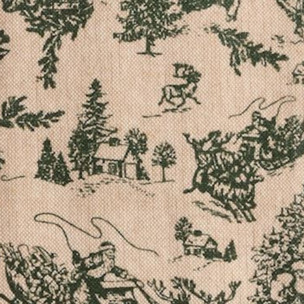 Green Holiday Tea Towel