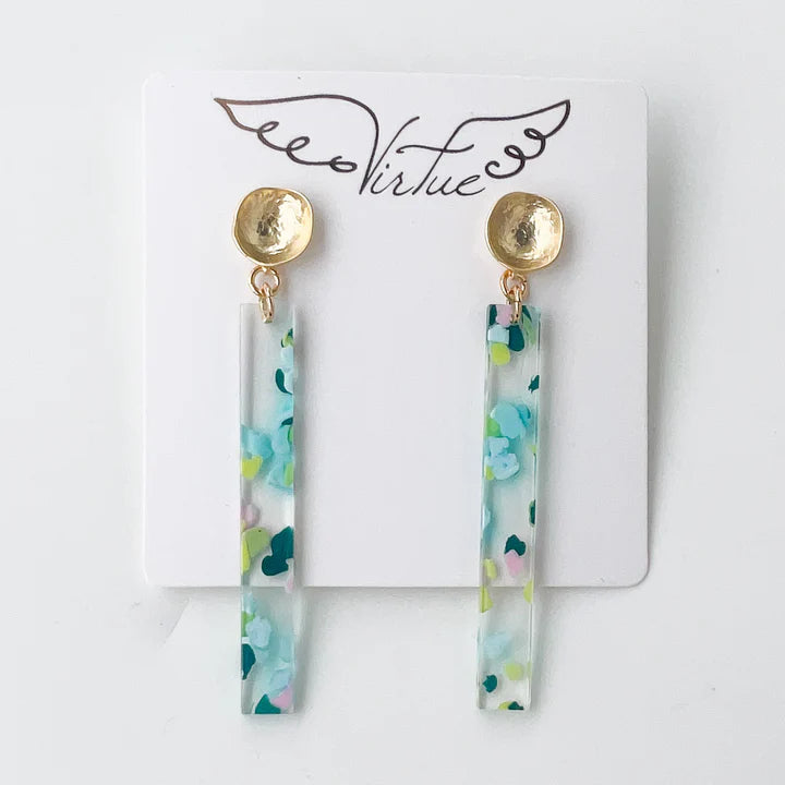 Acrylic Bar Earrings