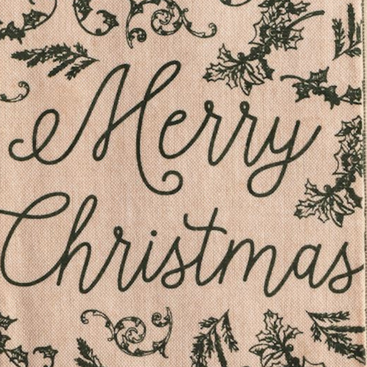 Green Holiday Tea Towel