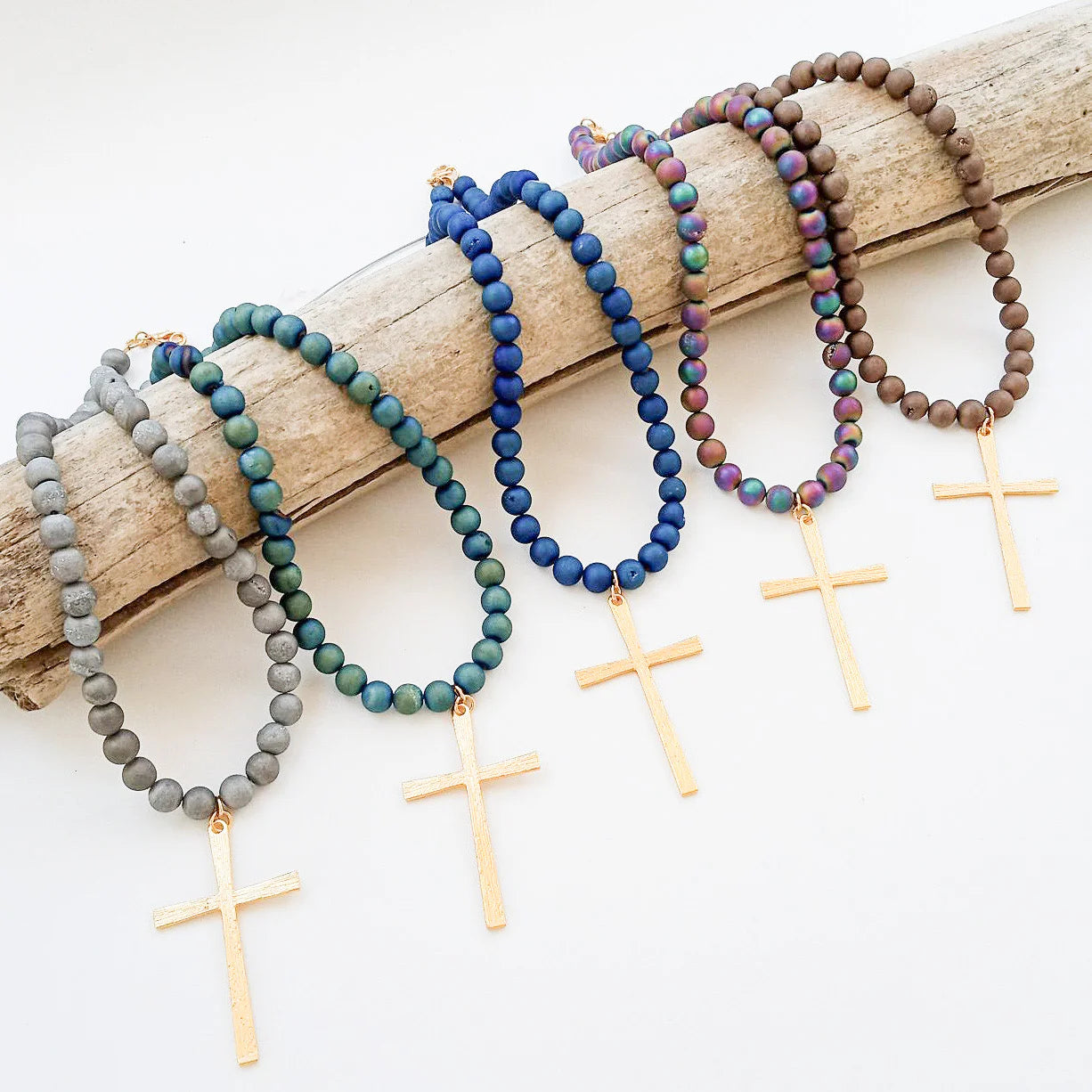 Beaded Cross Necklace