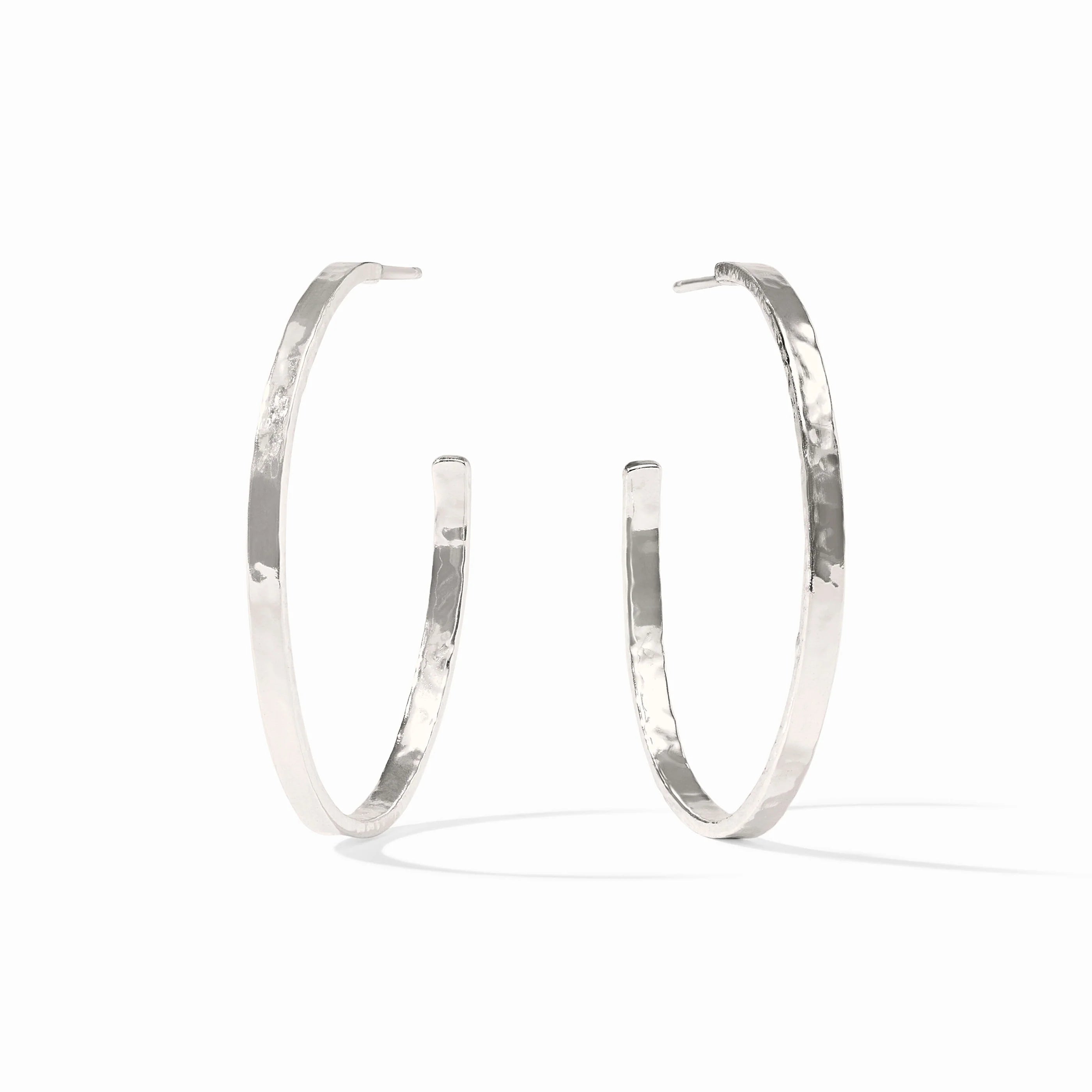 Julie Vos Silver Crescent Hoop