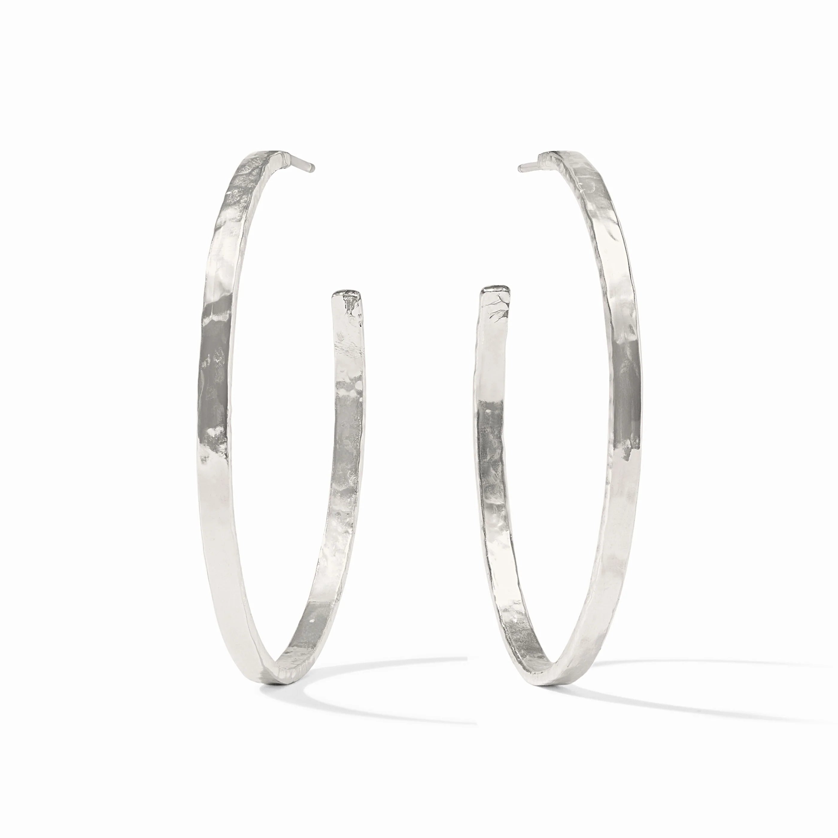 Julie Vos Silver Crescent Hoop