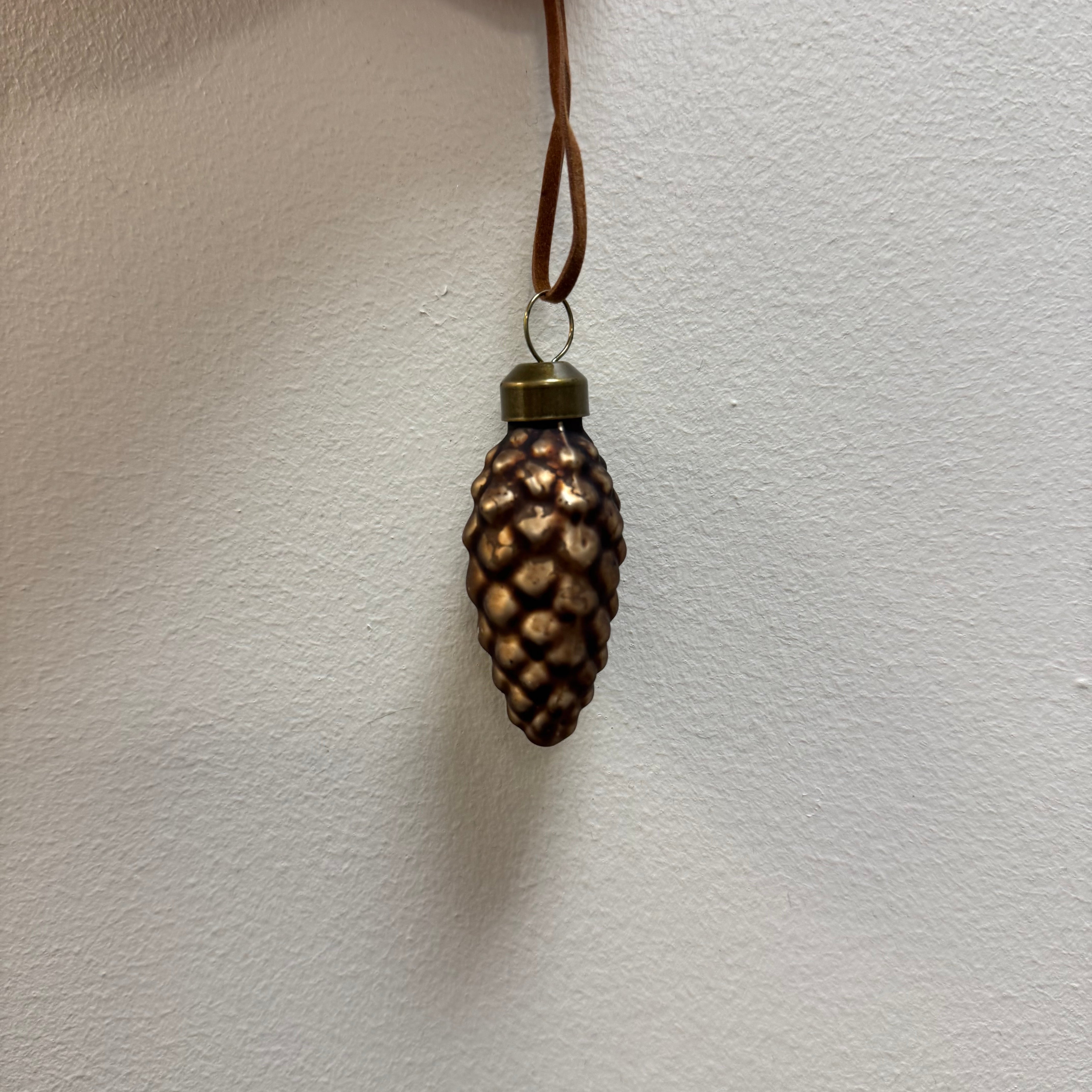 Glass Pinecone Ornament