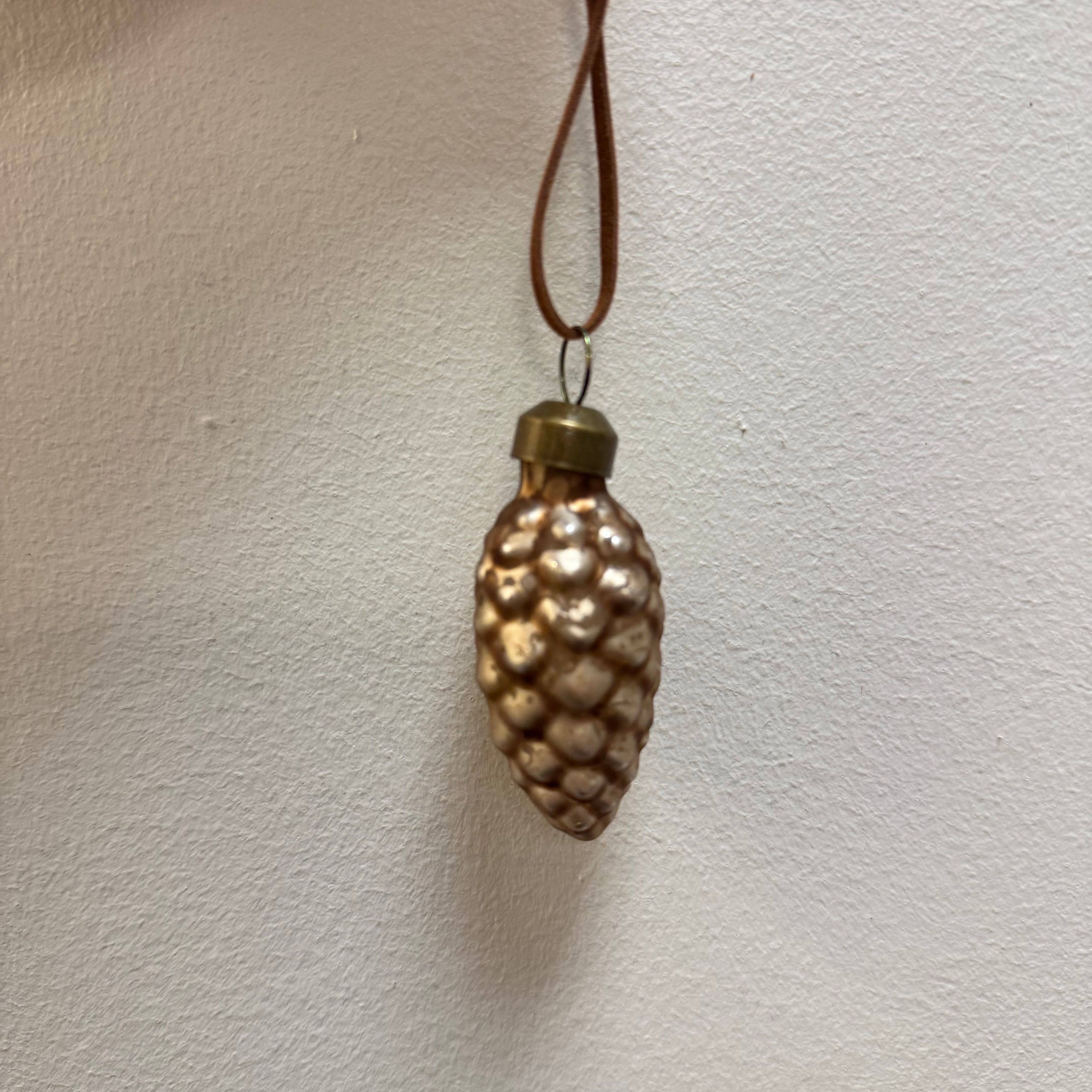 Glass Pinecone Ornament