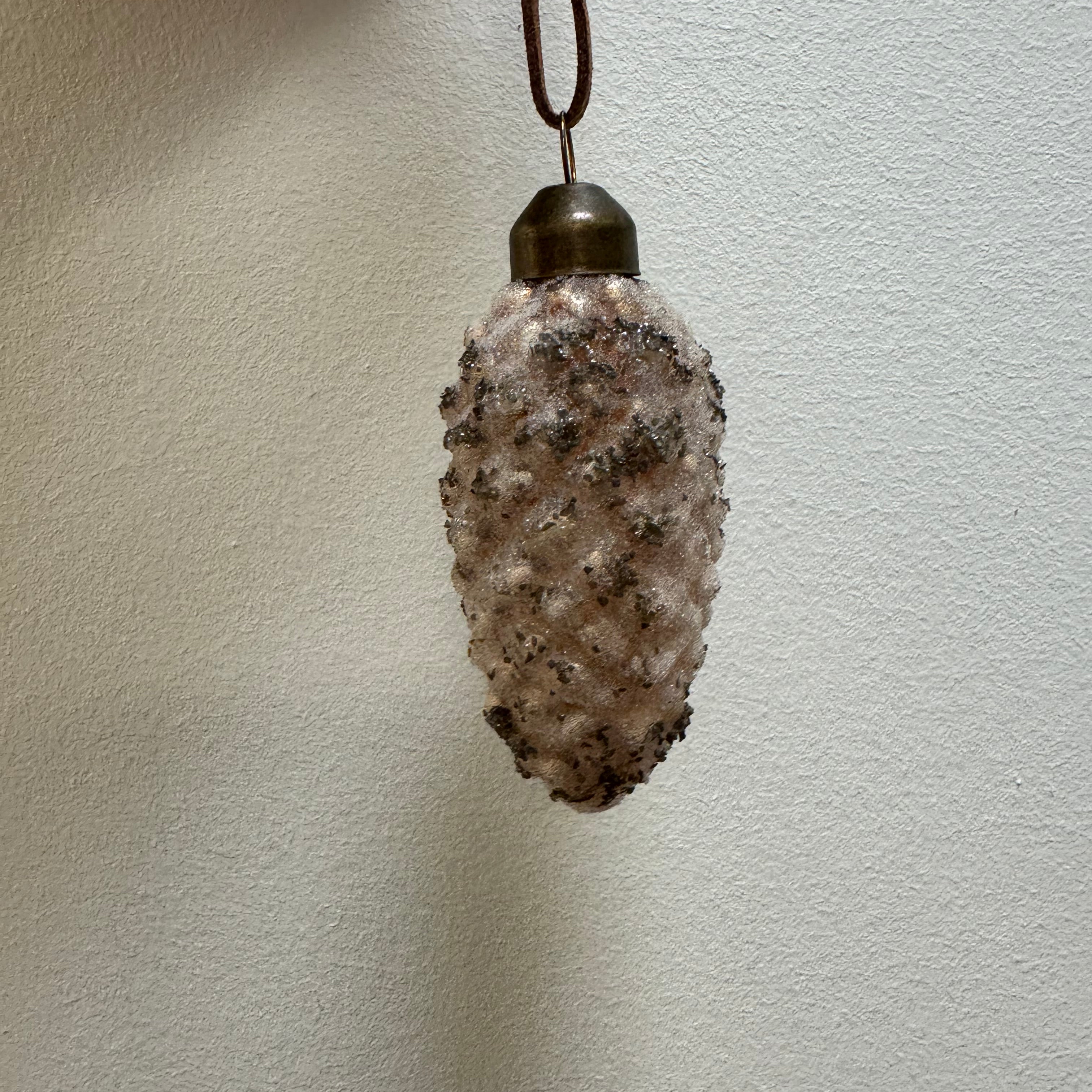 Glass Pinecone Ornament