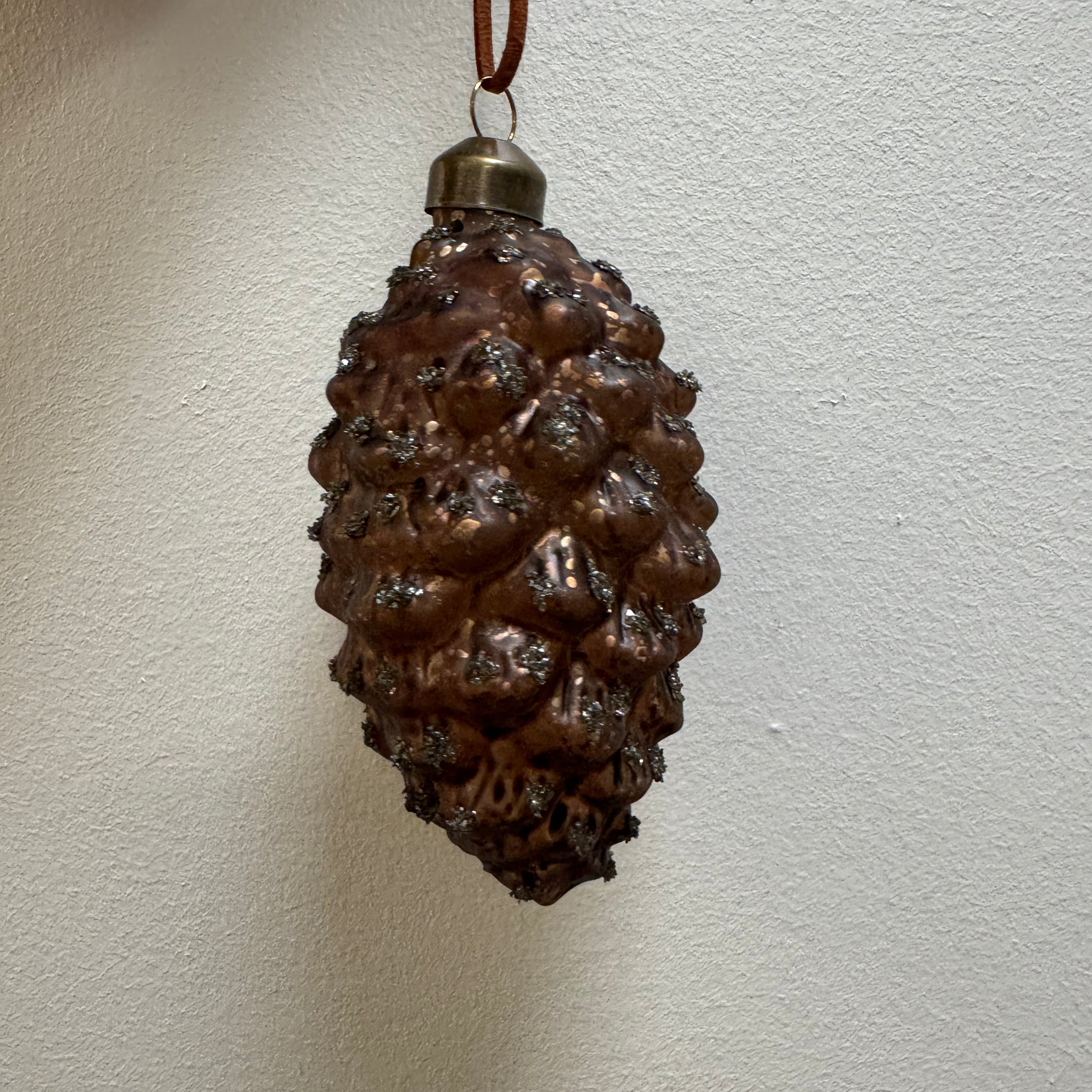Glass Pinecone Ornament