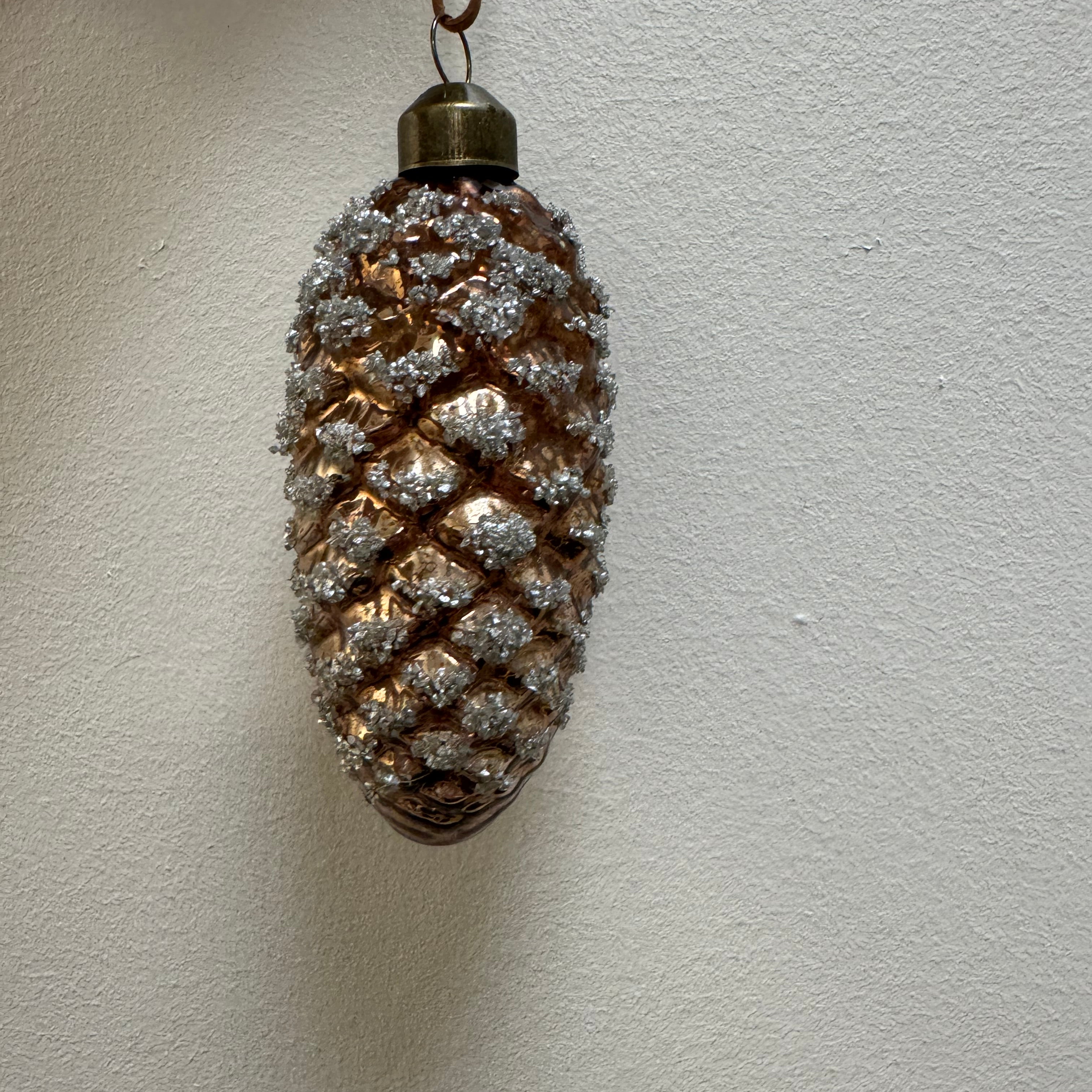 Glass Pinecone Ornament