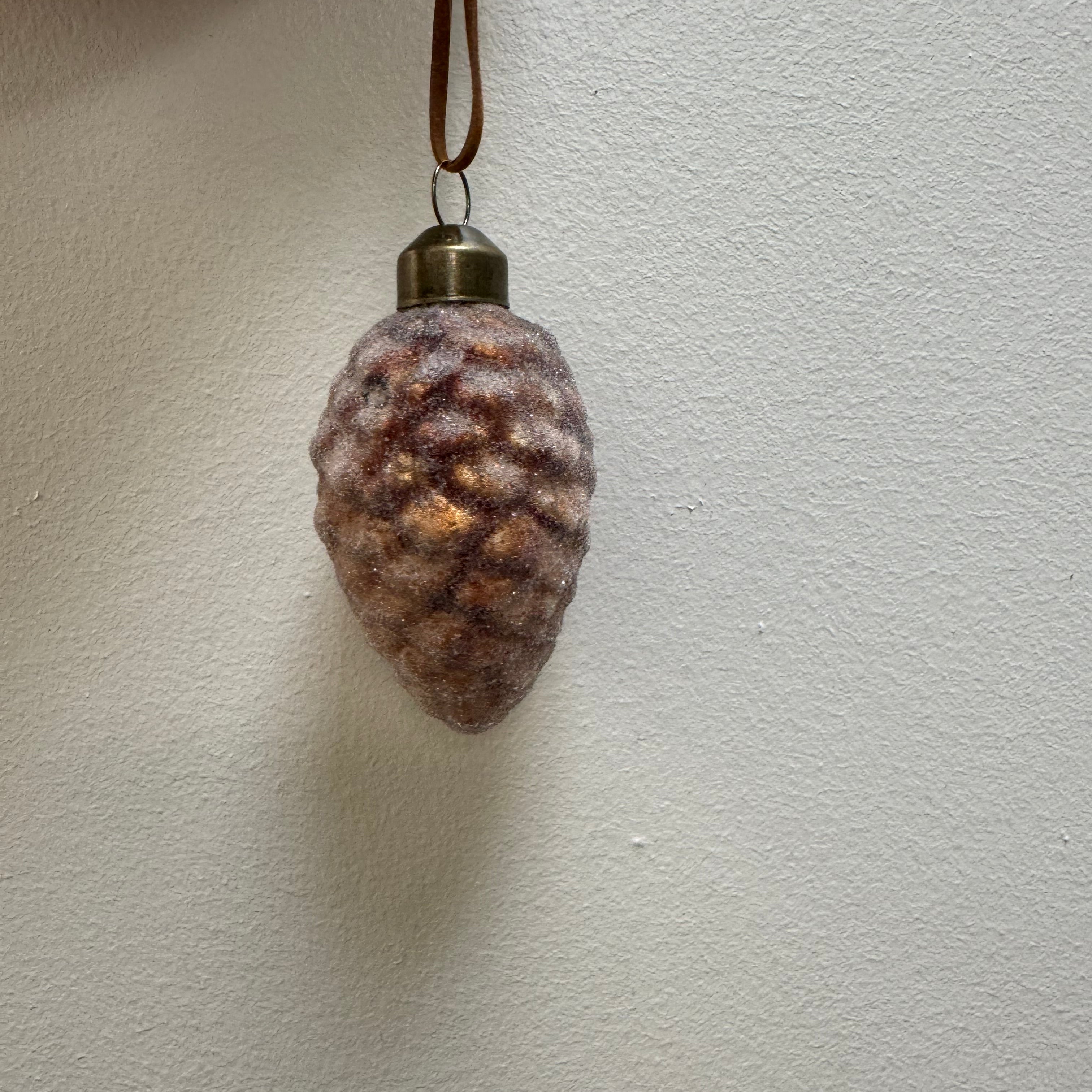 Glass Pinecone Ornament