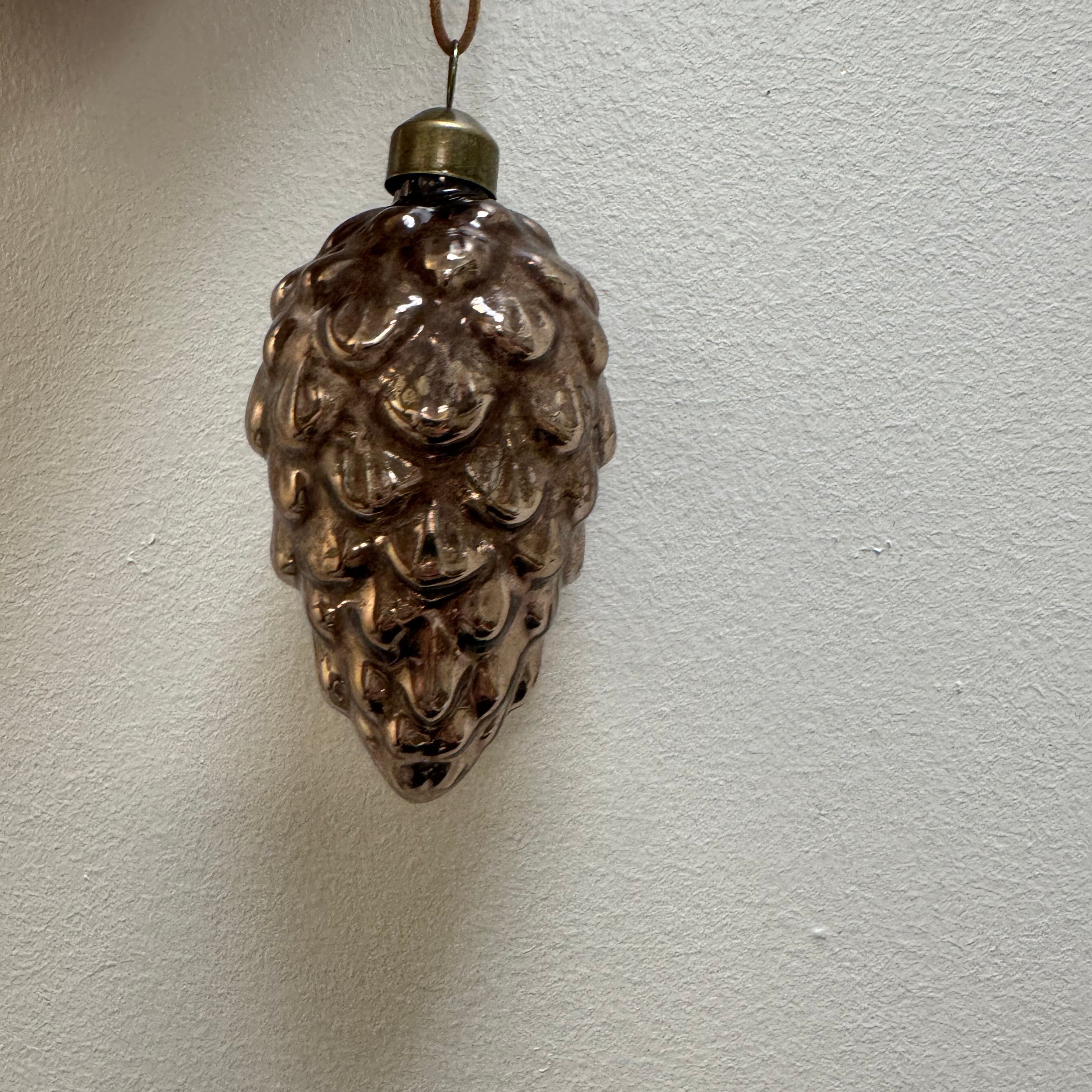 Glass Pinecone Ornament