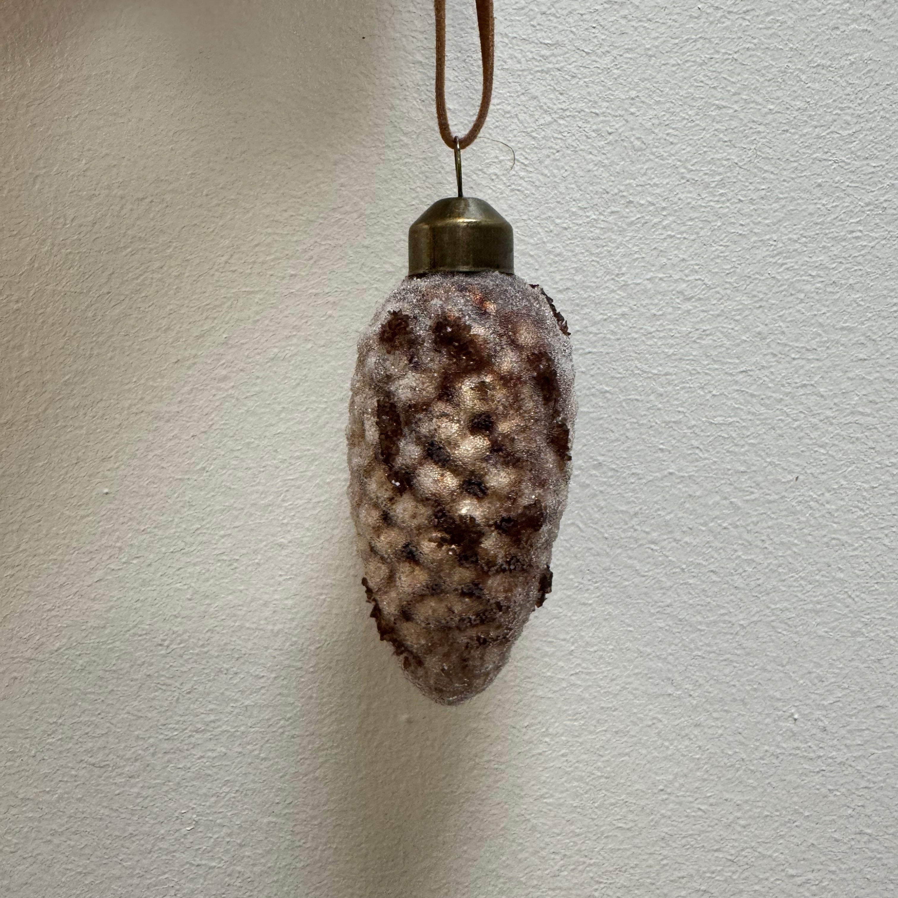 Glass Pinecone Ornament