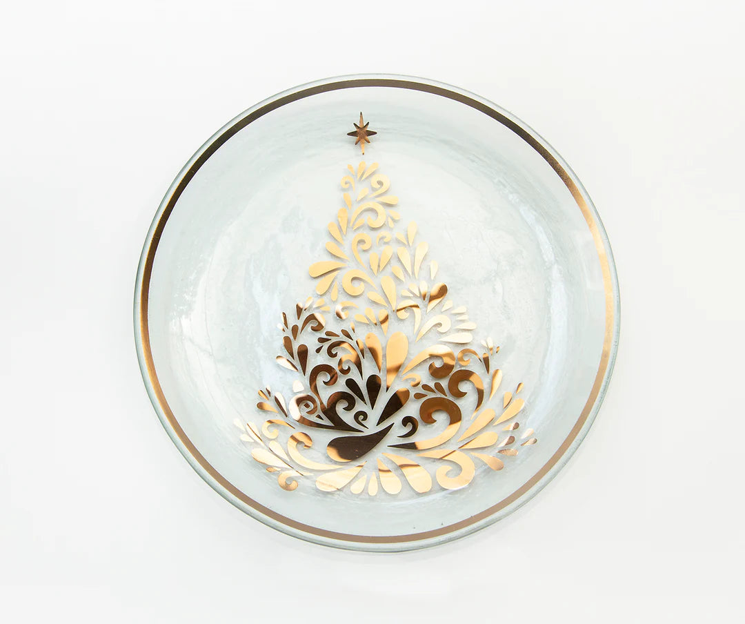 Annieglass Annual Christmas Tree Plate