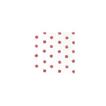 Red polka dots on a white background