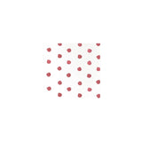 Red polka dots on a white background