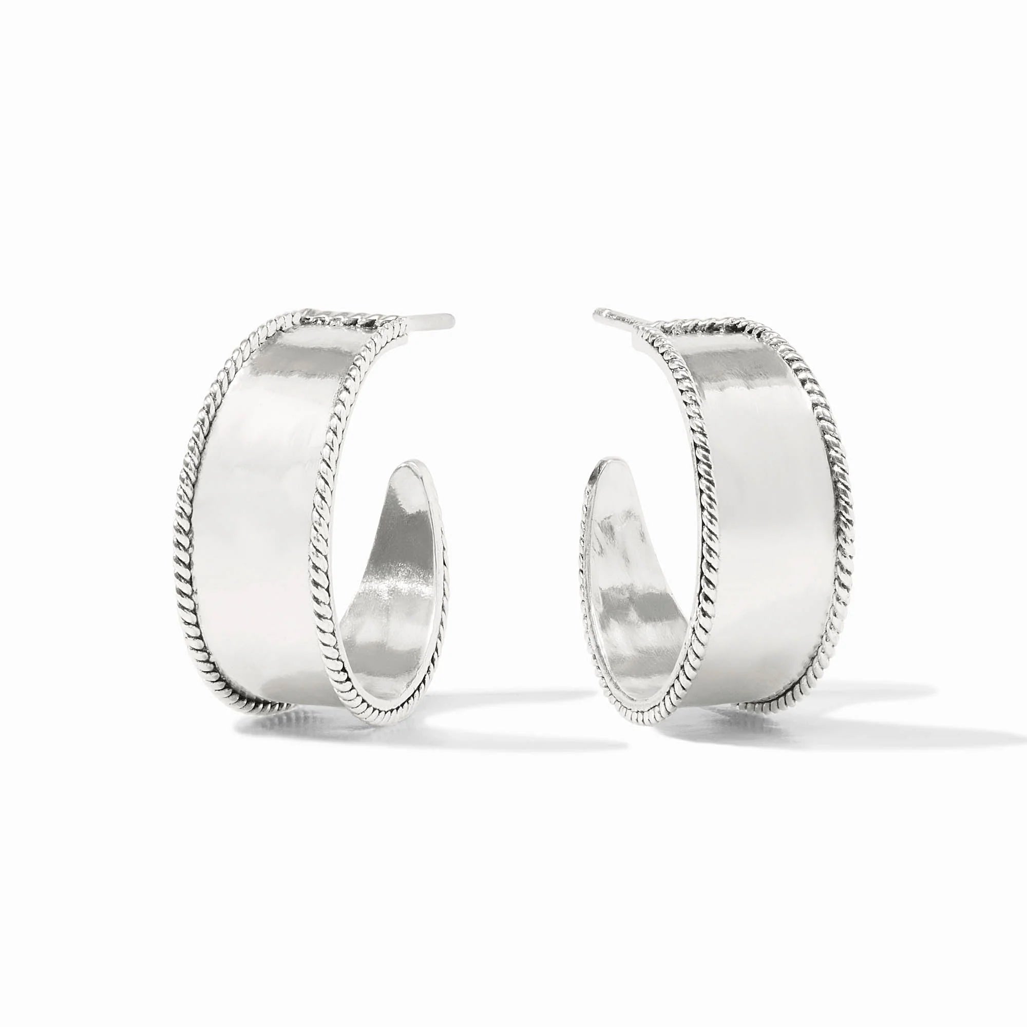 Julie Vos Silver Savoy Hoop