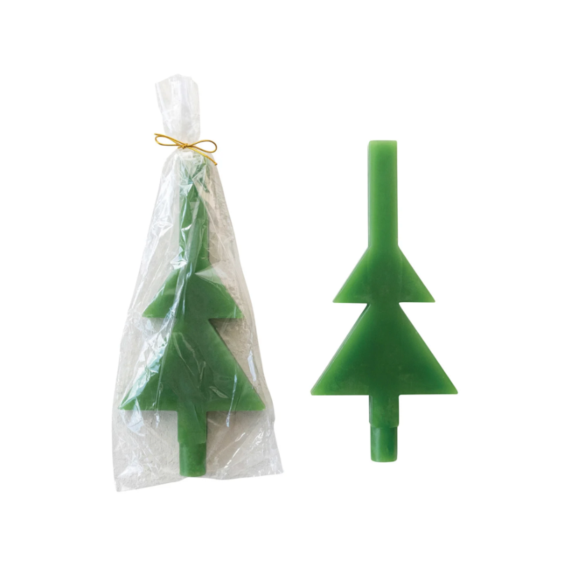 Unscented Modern Tree Shaped Taper Candle