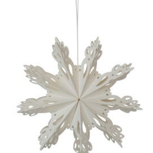Handmade Recycled Paper Folding Snowflake Ornaments