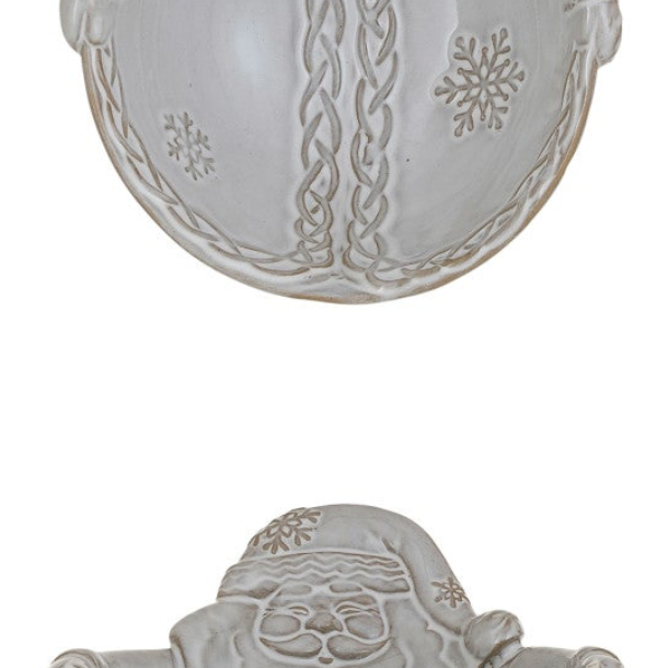 Stoneware Holiday Icon Shaped Bowl