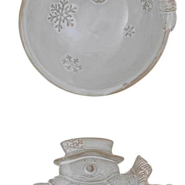 Stoneware Holiday Icon Shaped Bowl