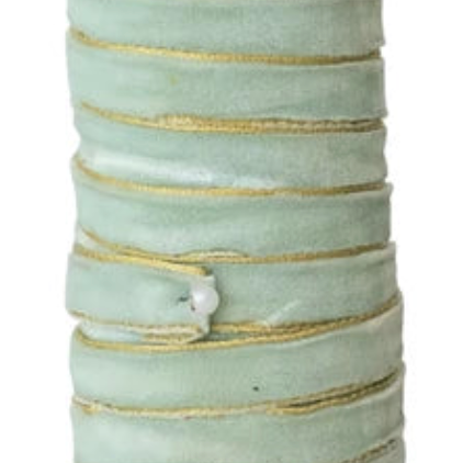 10 Yard Velvet Ribbon with Metallic Edges