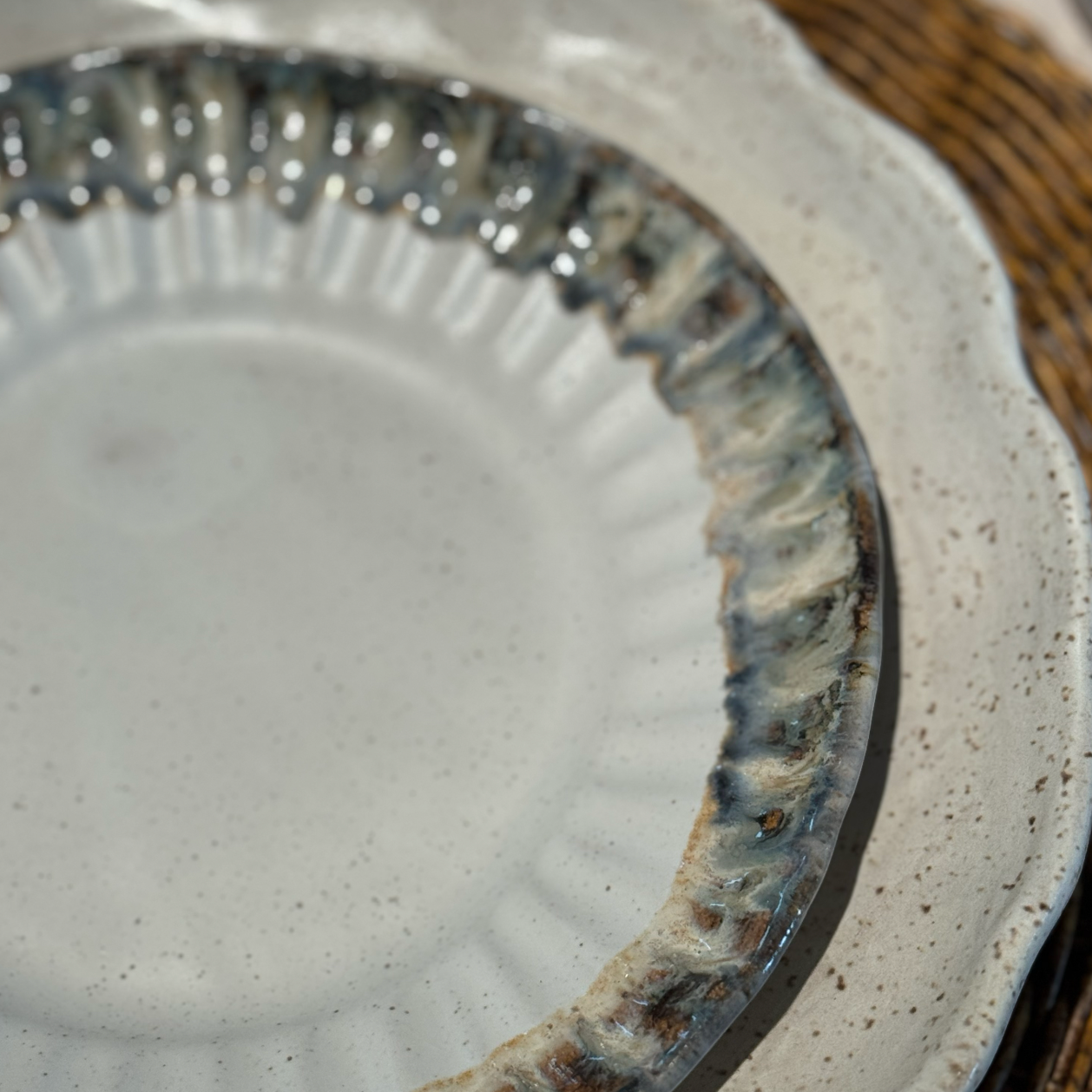 Etta B Rimmed Crimped Salad Plate