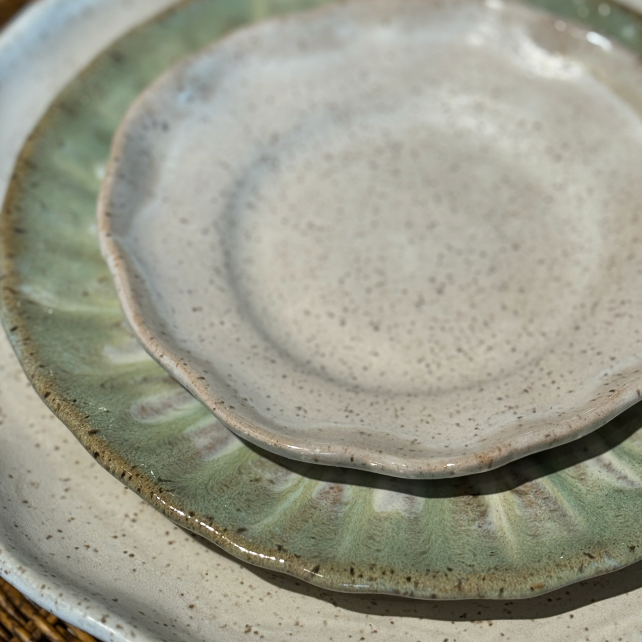 Etta B Rimmed Crimped Salad Plate
