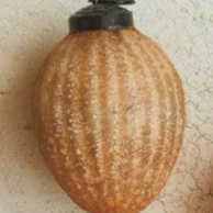 Embossed Recycled Mercury Glass Ornament (Sold Individually)