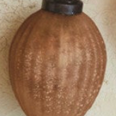 Embossed Recycled Mercury Glass Ornament (Sold Individually)