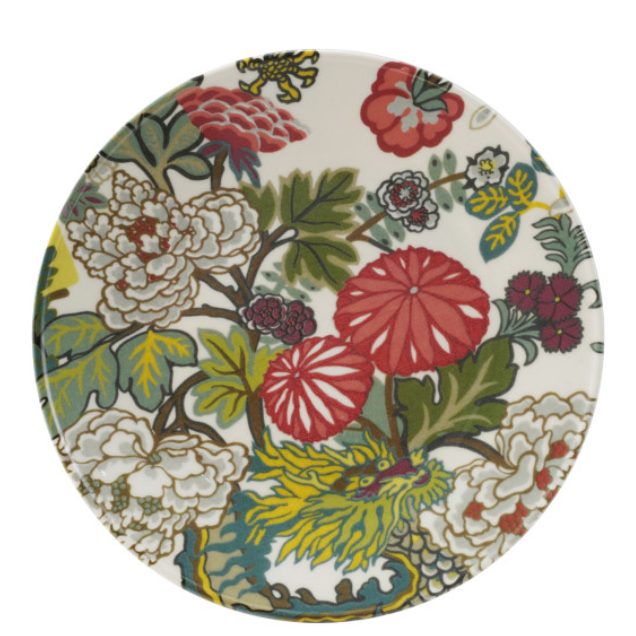 Botanical Printed Stoneware Plate