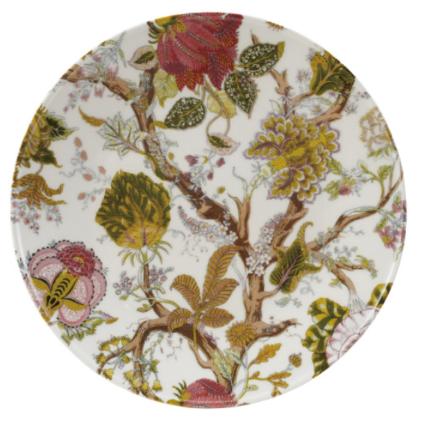Botanical Printed Stoneware Plate