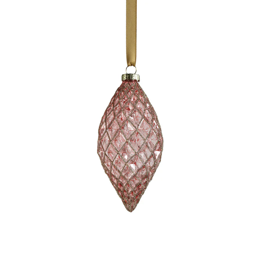 Harlequin Glass Ornament