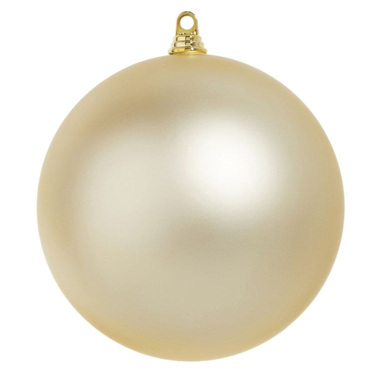 10" Matte Champagne Ball Ornament