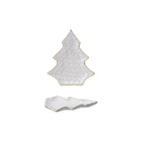 Stoneware Tree Shaped Plate with Trees (Each Will Vary)