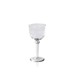 Tuscan Handmade Etched Wine Goblet, 3.75" x 8"