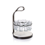 Tequilero 10 Shot Tequila set w/ Marble Cutting Bo